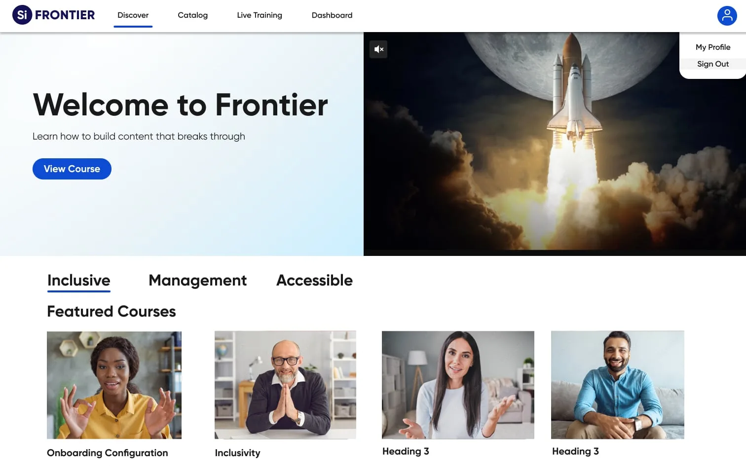 Siteimprove — Frontier — the finished product